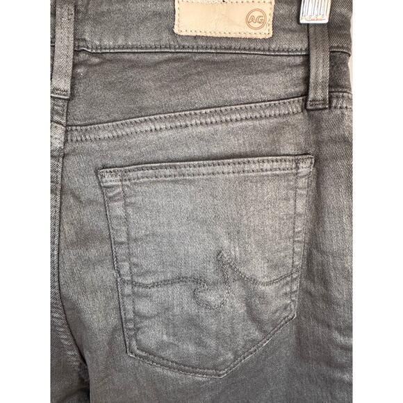 ADRIANO GOLDSCHMIED NWT 'The Farrah Skinny' High Rise Waxed Gray Jeans - Picture 6 of 9